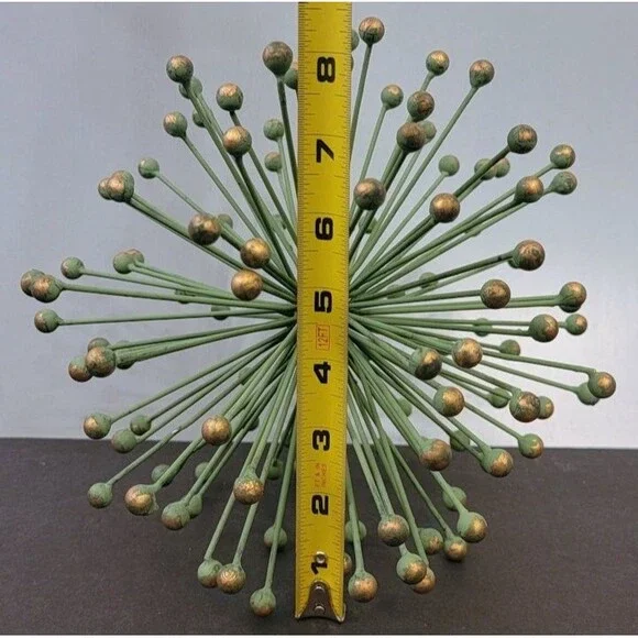 Sputnik Atomic Design Metal Table Sculpture Object Approx 8" Wide - Picture 4 of 4